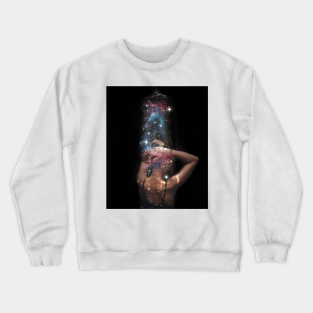 Shower Crewneck Sweatshirt - Cosmic shower by Kokeeneva